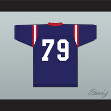 Load image into Gallery viewer, Ikem Ekwonu 79 Providence Day School Chargers Navy Blue Football Jersey 1