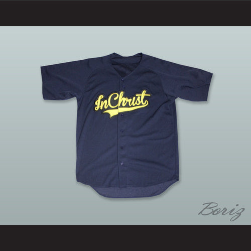 InChrist 90 Navy Blue Baseball Jersey