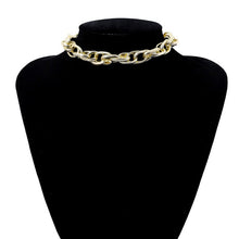 Load image into Gallery viewer, IngeSight.Z Punk Curb Cuban Choker Necklace Collar Statement Gold Color Chunky Thick Clavicle Chain Necklaces for Women Jewelry