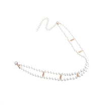 Load image into Gallery viewer, IngeSight.Z Punk Multi Layered Imitation Pearl Choker Necklace Collar Statement Boho Handmade Pendant Necklace for Women Jewelry