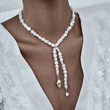 Load image into Gallery viewer, IngeSight.Z Punk Multi Layered Imitation Pearl Choker Necklace Collar Statement Boho Handmade Pendant Necklace for Women Jewelry