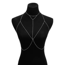 Load image into Gallery viewer, IngeSight.Z Simple Style Chain Necklace Belly Body Chain Fashion Sexy Copper Sequins Body Chain Jewelry for Women Beach Party