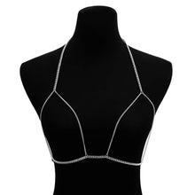 Load image into Gallery viewer, IngeSight.Z Simple Style Chain Necklace Belly Body Chain Fashion Sexy Copper Sequins Body Chain Jewelry for Women Beach Party