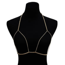 Load image into Gallery viewer, IngeSight.Z Simple Style Chain Necklace Belly Body Chain Fashion Sexy Copper Sequins Body Chain Jewelry for Women Beach Party