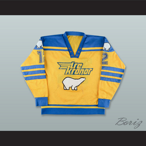 Inge Hammarstrom 12 Team Sweden Yellow Hockey Jersey
