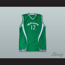 Load image into Gallery viewer, Ireland National Team 12 Green Basketball Jersey