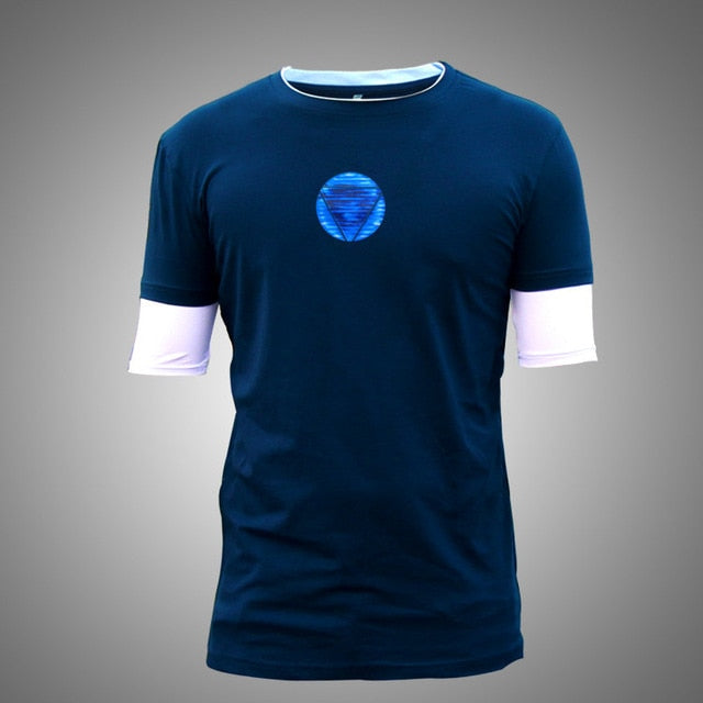 Iron Man 3 New Battle Suit Tony Stark Ironman T-shirt  Movie Shirt Tee Size