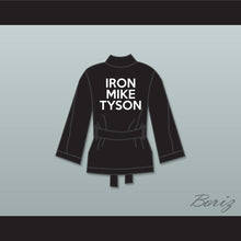 Load image into Gallery viewer, Iron Mike Tyson Black Satin Half Boxing Robe