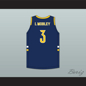 Isaiah Mobley 3 Rancho Christian School Eagles Navy Blue Basketball Jersey 4