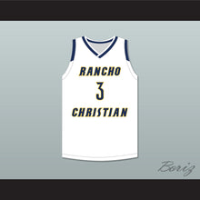 Load image into Gallery viewer, Isaiah Mobley 3 Rancho Christian School Eagles White Basketball Jersey 2