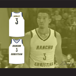 Isaiah Mobley 3 Rancho Christian School Eagles White Basketball Jersey 2