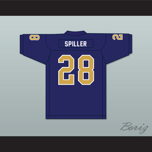 Isaiah Spiller 28 Klein Collins High School Tigers Navy Blue Football Jersey 2