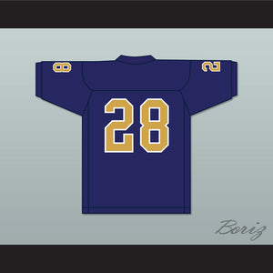 Isaiah Spiller 28 Klein Collins High School Tigers Navy Blue Football Jersey 1