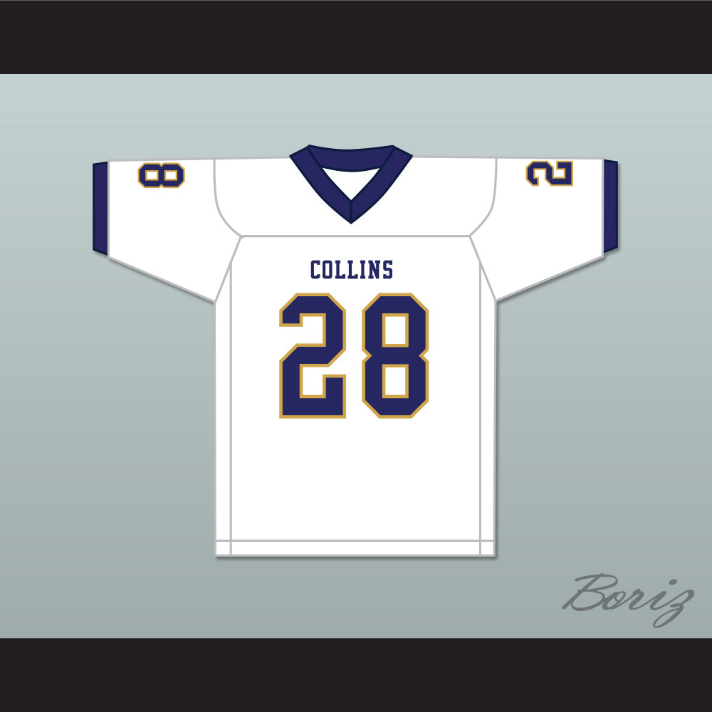 Isaiah Spiller 28 Klein Collins High School Tigers White Football Jersey 1