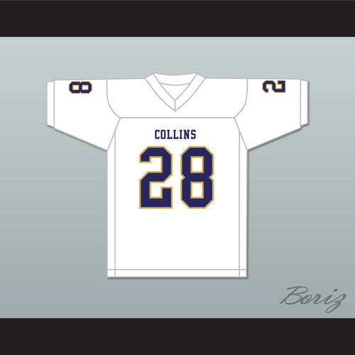 Isaiah Spiller 28 Klein Collins High School Tigers White Football Jersey 4