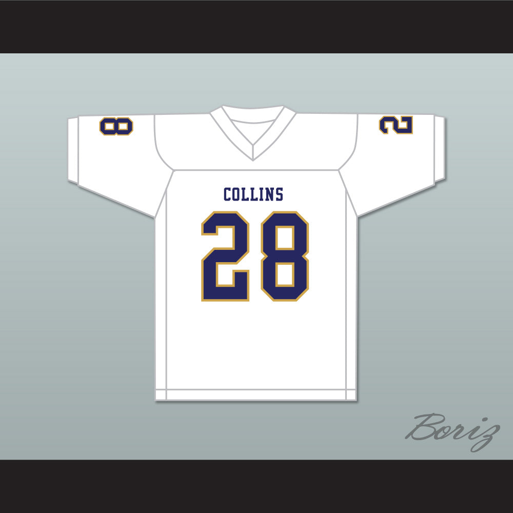 Isaiah Spiller 28 Klein Collins High School Tigers White Football Jersey 4
