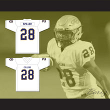 Load image into Gallery viewer, Isaiah Spiller 28 Klein Collins High School Tigers White Football Jersey 4
