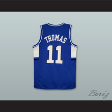 Load image into Gallery viewer, Isaiah Thomas 11 Curtis Senior High School Vikings Blue Basketball Jersey