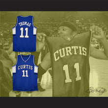 Load image into Gallery viewer, Isaiah Thomas 11 Curtis Senior High School Vikings Blue Basketball Jersey