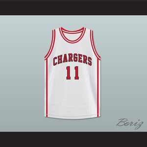 Isiah Thomas 11 St Joseph Chargers High School White Basketball Jersey Hoop Dreams