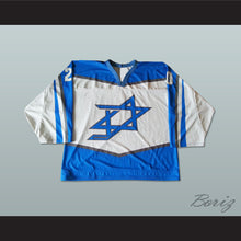 Load image into Gallery viewer, Daniel Mazour 20 Israel White Hockey Jersey