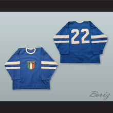 Load image into Gallery viewer, Italia 22 Blue Hockey Jersey