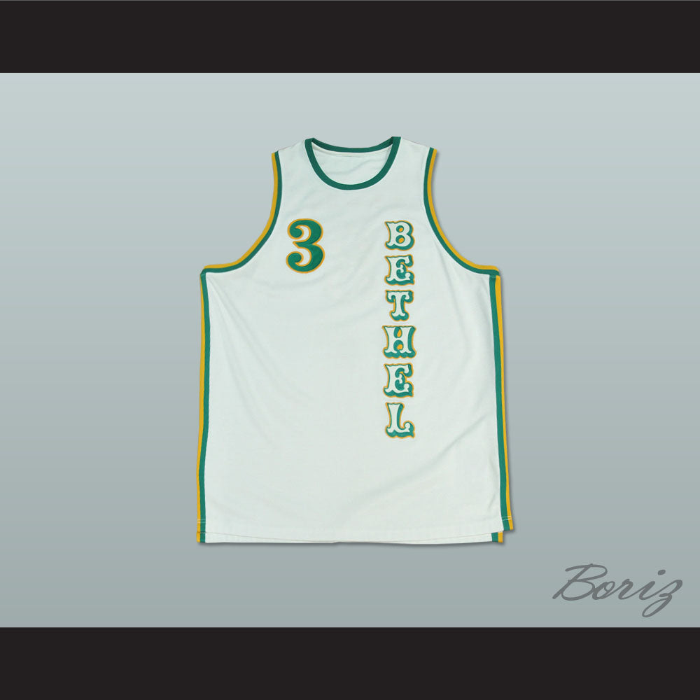 Allen Iverson 3 Bethel High School White Basketball Jersey