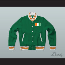 Load image into Gallery viewer, Ivory Coast Varsity Letterman Jacket-Style Sweatshirt