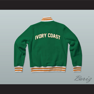 Ivory Coast Varsity Letterman Jacket-Style Sweatshirt