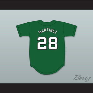 JD Martinez 28 Charles W. Flanagan High School Falcons Green Baseball Jersey 1