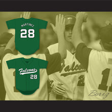 Load image into Gallery viewer, JD Martinez 28 Charles W. Flanagan High School Falcons Green Baseball Jersey 1