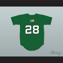 Load image into Gallery viewer, JD Martinez 28 Charles W. Flanagan High School Falcons Green Baseball Jersey 1