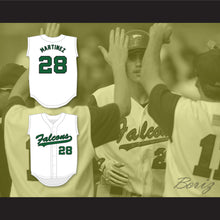Load image into Gallery viewer, JD Martinez 28 Charles W. Flanagan High School Falcons White Baseball Jersey 2