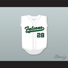 Load image into Gallery viewer, JD Martinez 28 Charles W. Flanagan High School Falcons White Baseball Jersey 1