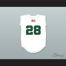 Load image into Gallery viewer, JD Martinez 28 Charles W. Flanagan High School Falcons White Baseball Jersey 1