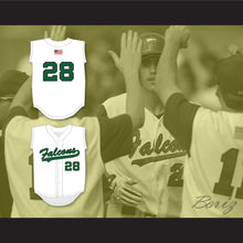 Load image into Gallery viewer, JD Martinez 28 Charles W. Flanagan High School Falcons White Baseball Jersey 1