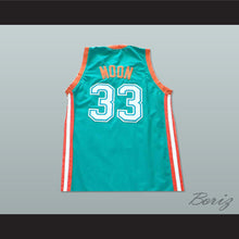 Load image into Gallery viewer, Jackie Moon 33 Flint Tropics Teal Basketball Jersey Semi Pro