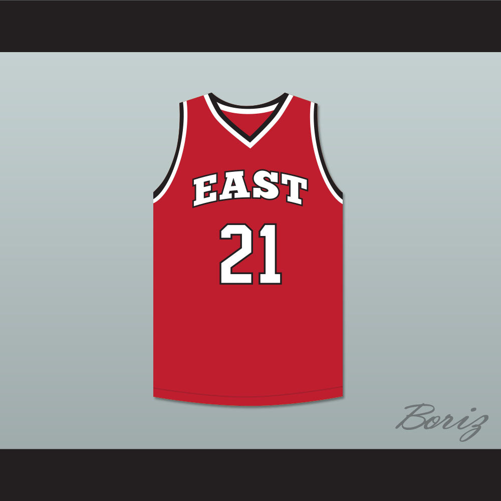Jack Bolton 21 East High School Wildcats Red Basketball Jersey
