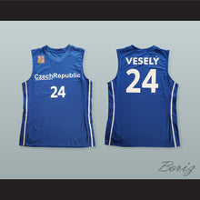 Load image into Gallery viewer, Jan Vesely 24 Czech Republic Basketball Jersey with Patch
