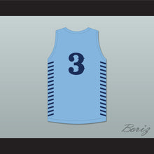 Load image into Gallery viewer, JD Davison 3 Calhoun High School Tigers Light Blue Basketball Jersey 1