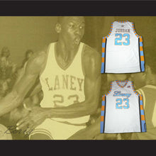 Load image into Gallery viewer, Michael Jordan 23 Laney High School White Basketball Jersey with Patch