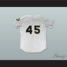 Load image into Gallery viewer, Michael Jordan 45 Birmingham Barons Pinstriped White Baseball Jersey