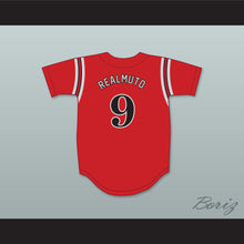 Load image into Gallery viewer, JT Realmuto 9 Carl Albert High School Titans Red Baseball Jersey 2