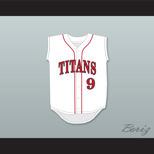 JT Realmuto 9 Carl Albert High School Titans White Baseball Jersey 2
