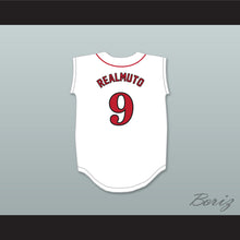 Load image into Gallery viewer, JT Realmuto 9 Carl Albert High School Titans White Baseball Jersey 2