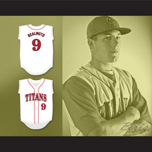 Load image into Gallery viewer, JT Realmuto 9 Carl Albert High School Titans White Baseball Jersey 2
