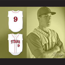Load image into Gallery viewer, JT Realmuto 9 Carl Albert High School Titans White Baseball Jersey 1