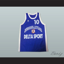 Load image into Gallery viewer, Aleksandar Djordjevic 10 Yugoslavia Blue Basketball Jersey