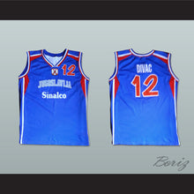 Load image into Gallery viewer, Vlade Divac 12 Yugoslavia Blue Basketball Jersey