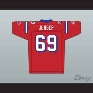 Junger 69 Washington Sentinels Home Football Jersey The Replacements Includes League Patch 2